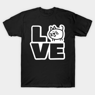 Love Cat Chonk Animals T-Shirt